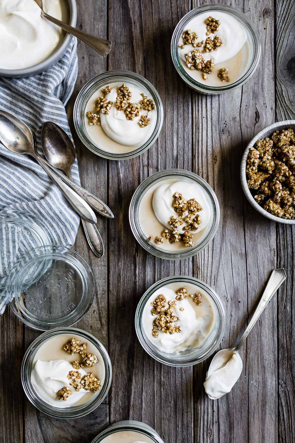 Jasmine Pudding with Honeyed Buckwheat