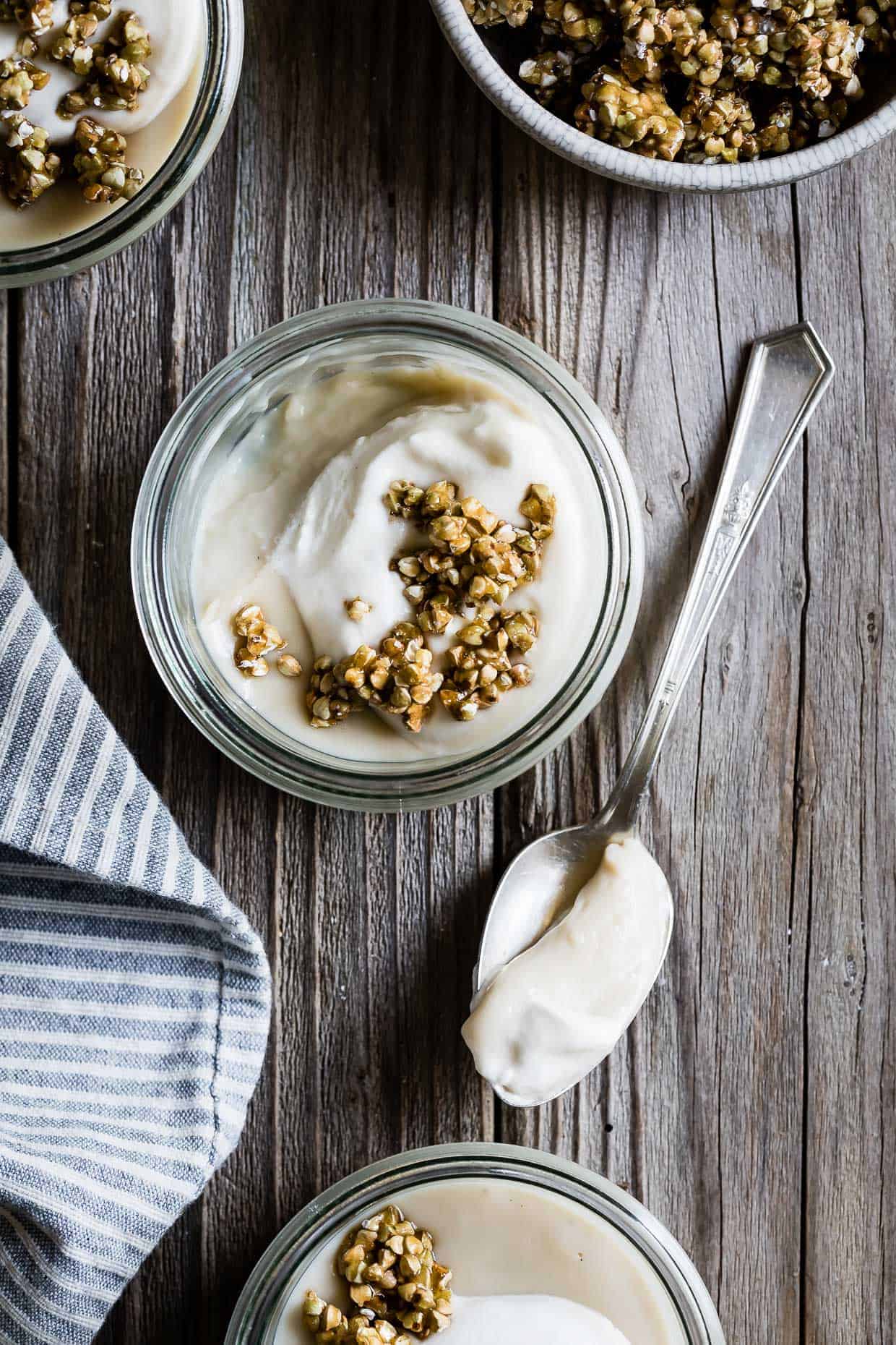 Jasmine Pudding with Honeyed Buckwheat