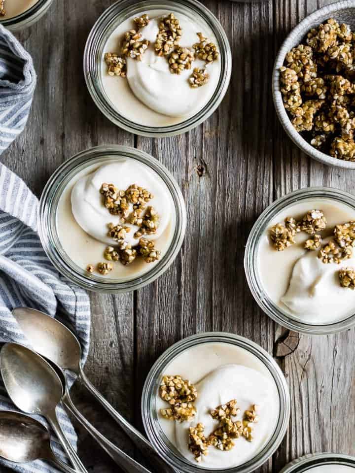 Jasmine Pudding with Honeyed Buckwheat