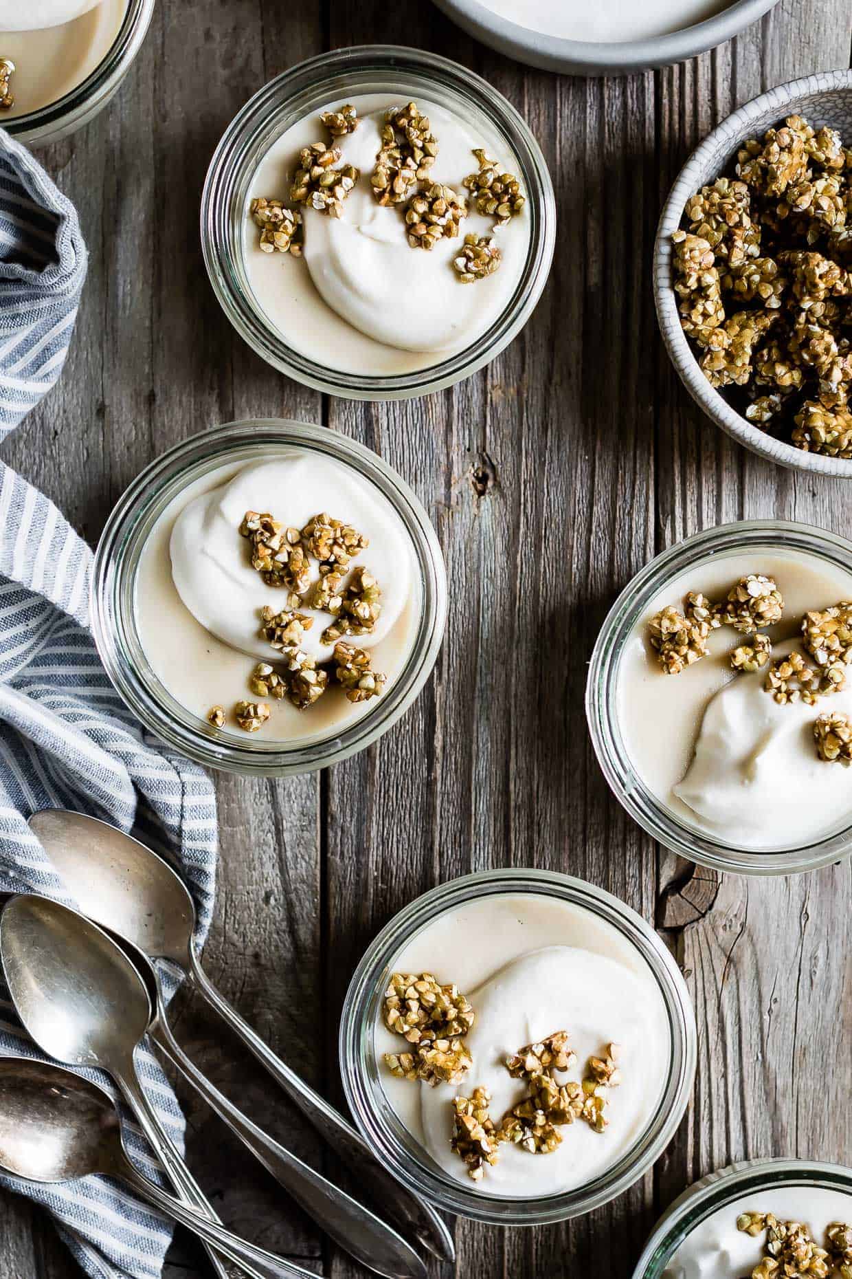 Jasmine Pudding with Honeyed Buckwheat