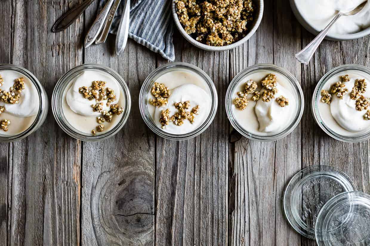 Jasmine Pudding with Honeyed Buckwheat