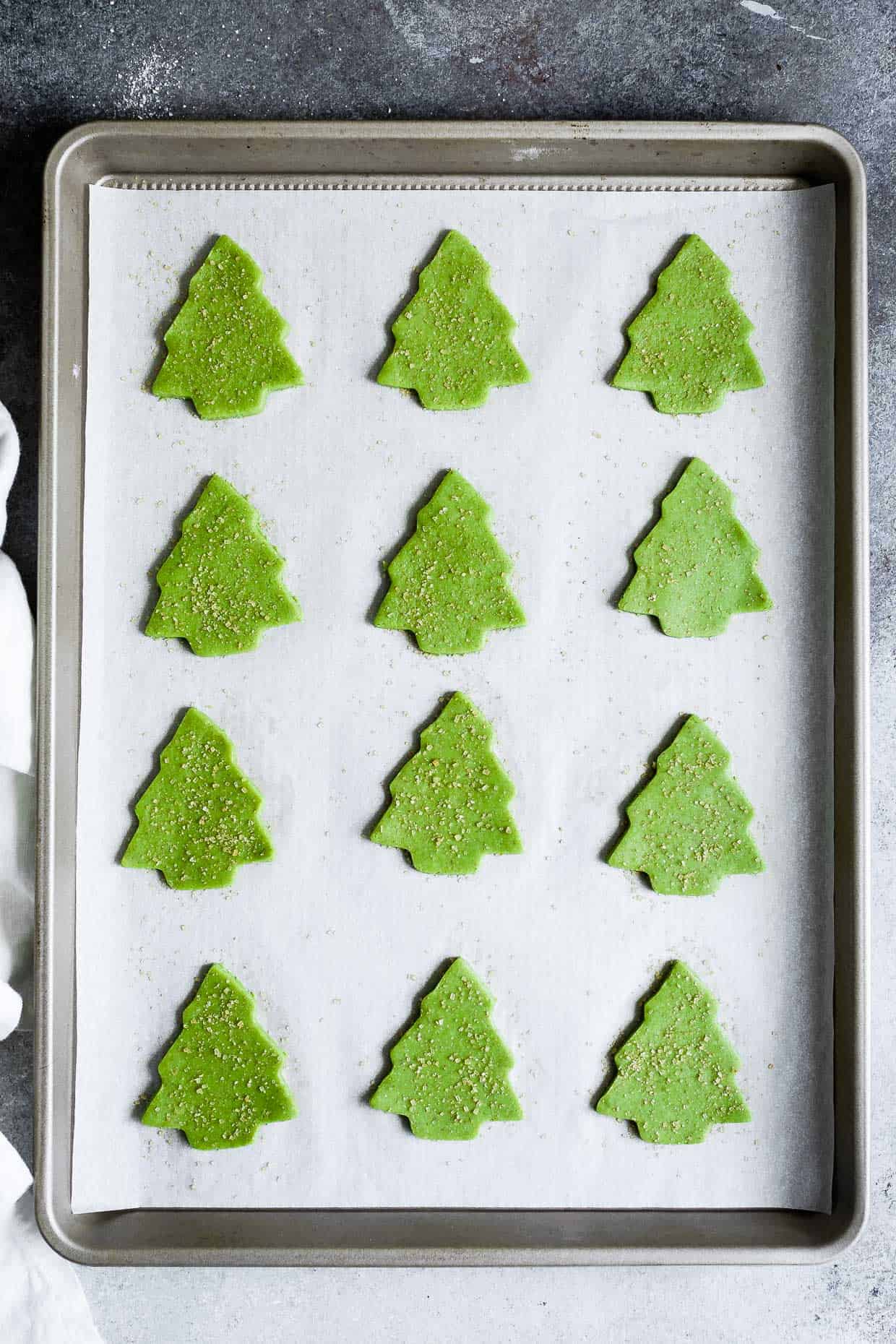 Gluten-Free Matcha Shortbread Cookies