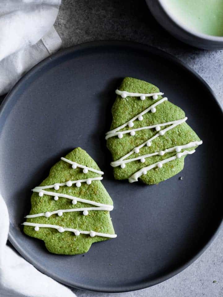 Gluten-Free Matcha Shortbread Cookies