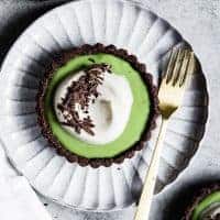 Chocolate Matcha Cream Tarts