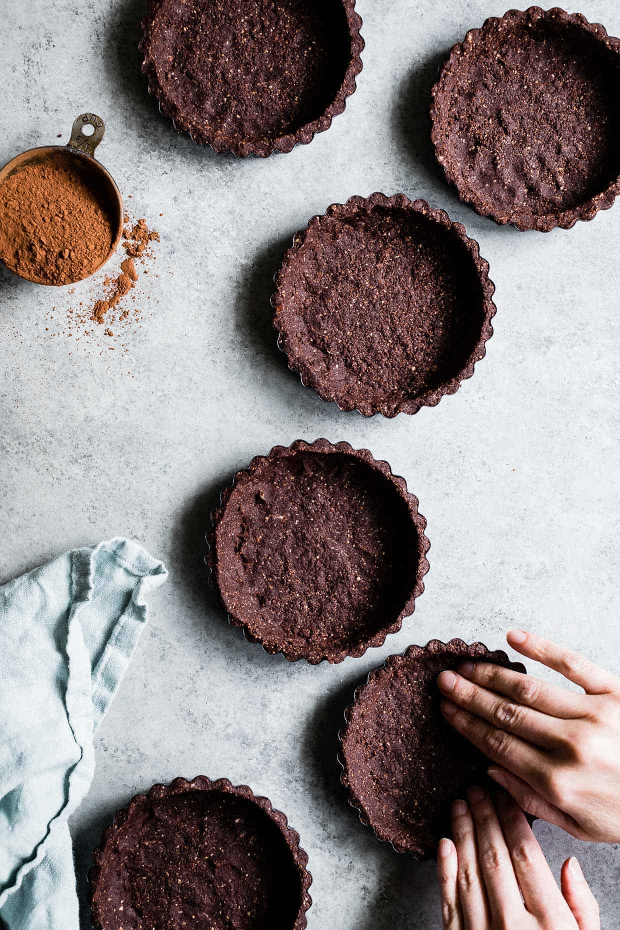 Gluten-Free Chocolate Tart Crusts