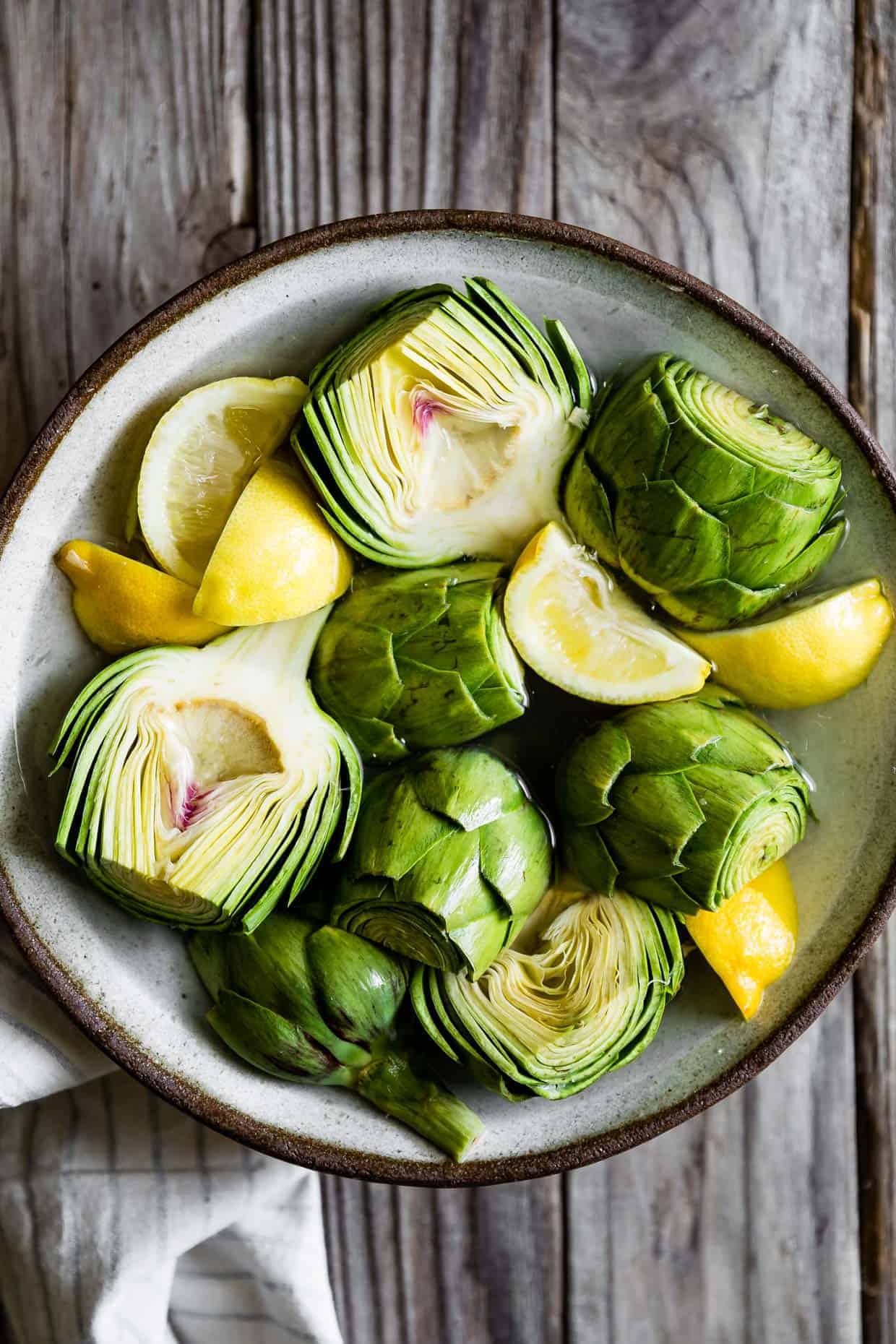 Trimming Artichokes