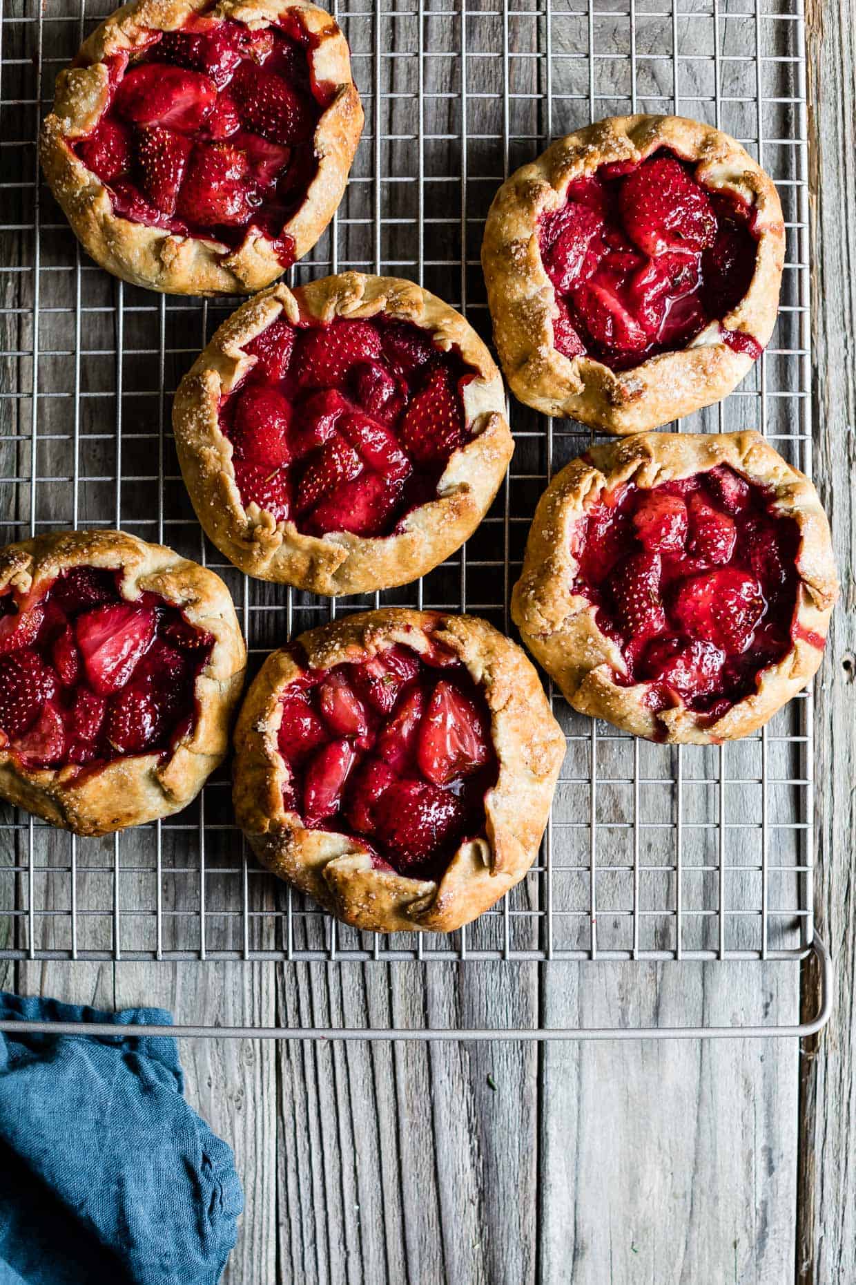 Gluten-Free Strawberry Thyme Balsamic Galettes