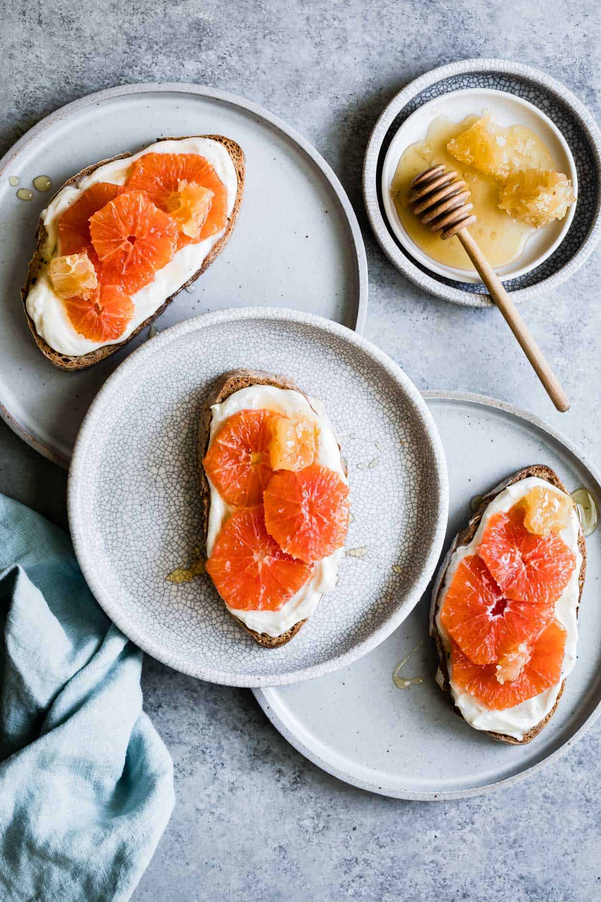 Honey Orange Ricotta Toast