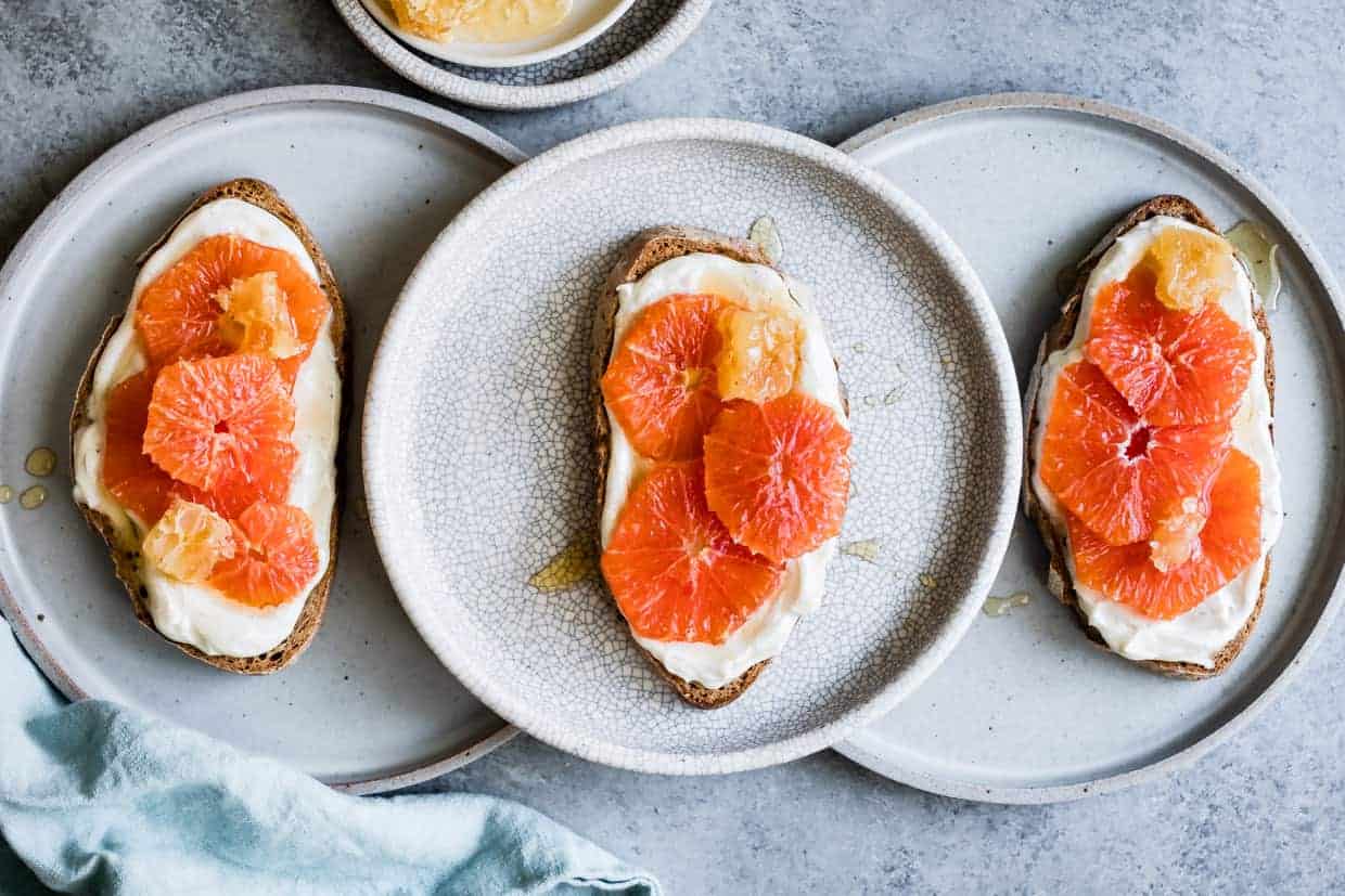 Honey Orange Ricotta Toast