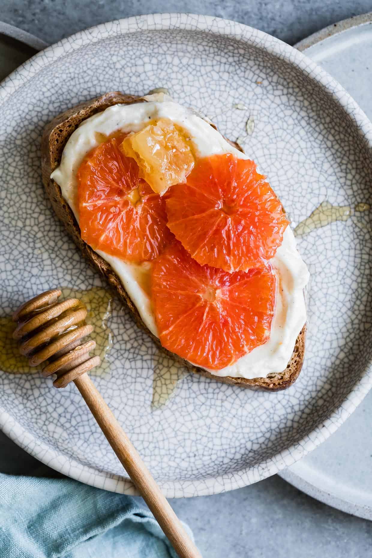 Honey Orange Ricotta Toast