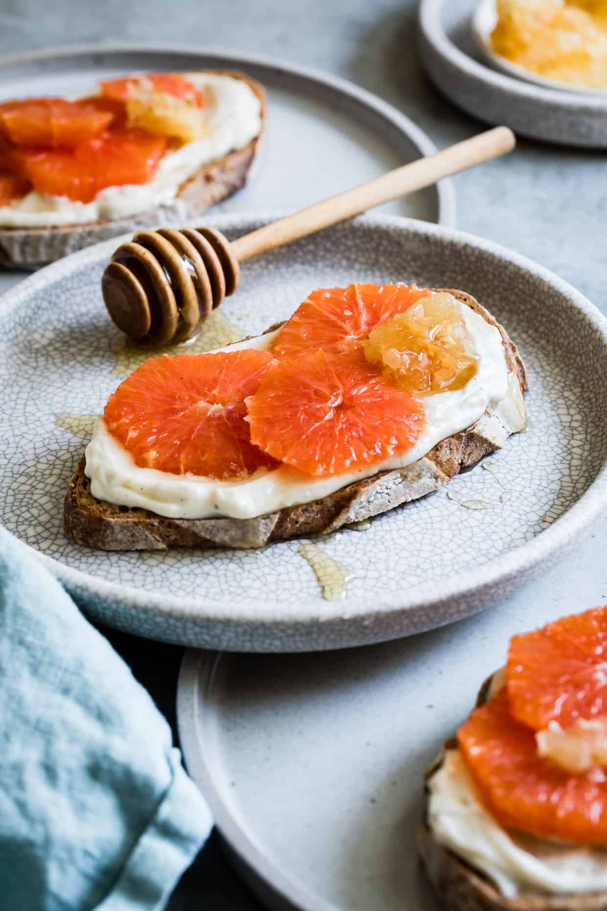 Honey Orange Ricotta Toast