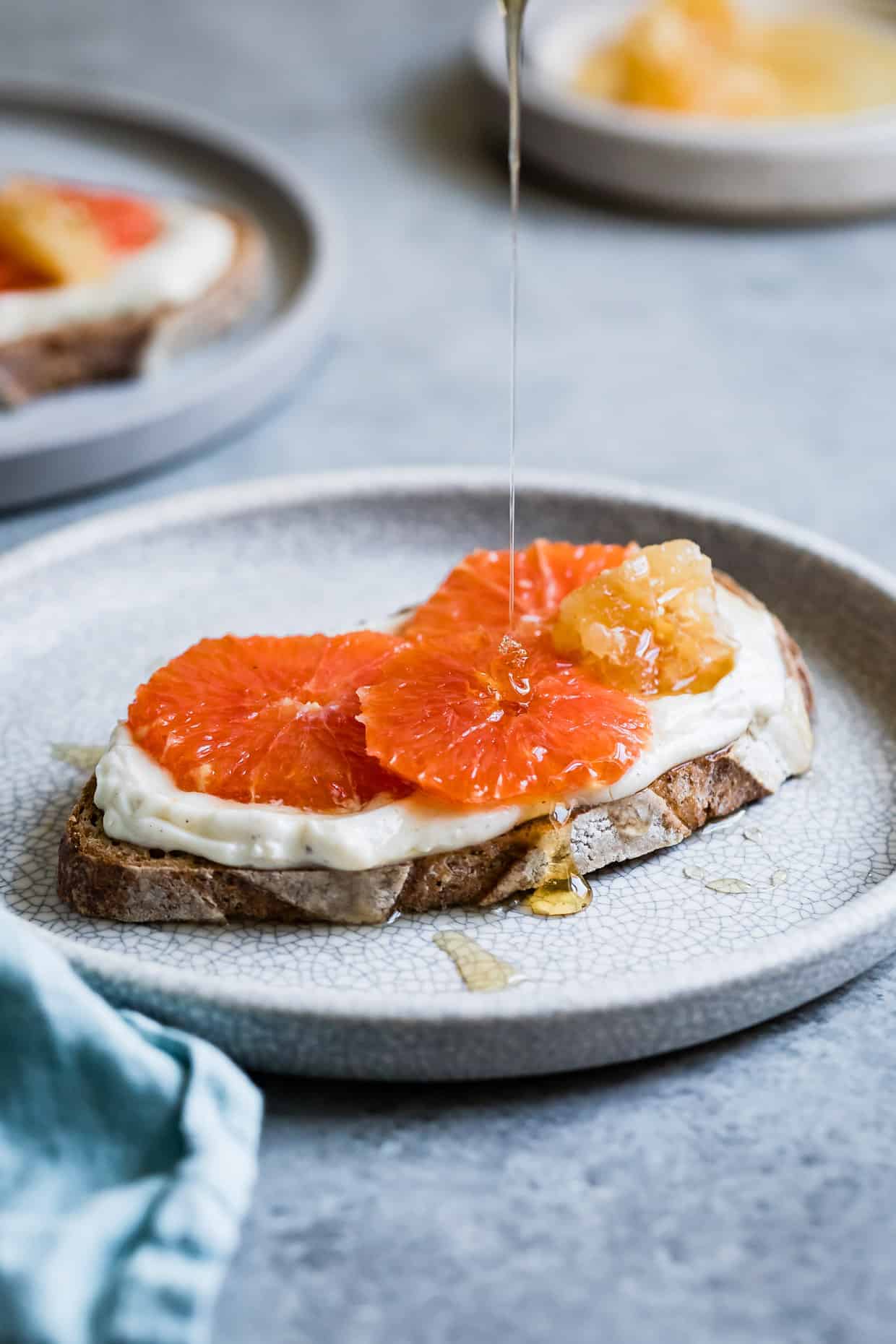 Honey Orange Ricotta Toast