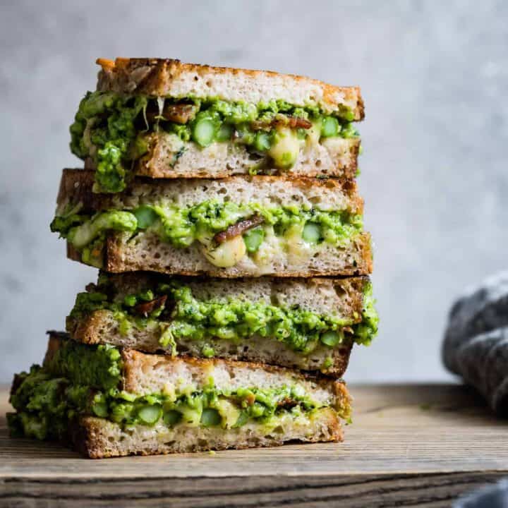 Pancetta & Spring Green Grilled Cheese - Snixy Kitchen