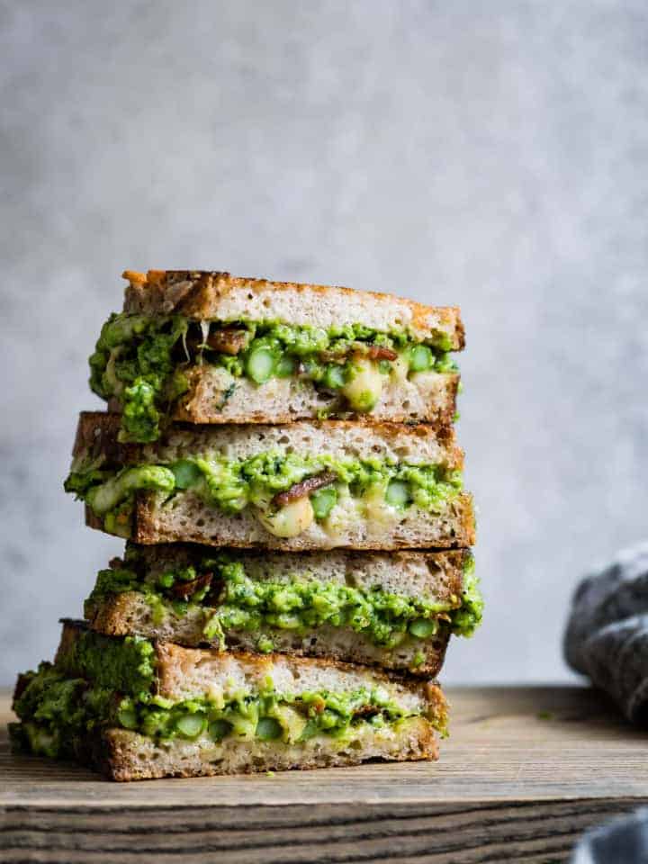 Spring Green & Pancetta Grilled Cheese