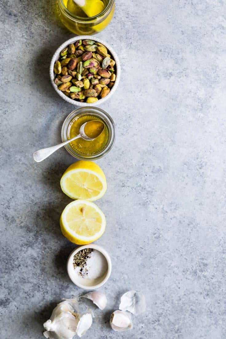 Double Kale Salad with Creamy Pistachio Dressing Snixy Kitchen