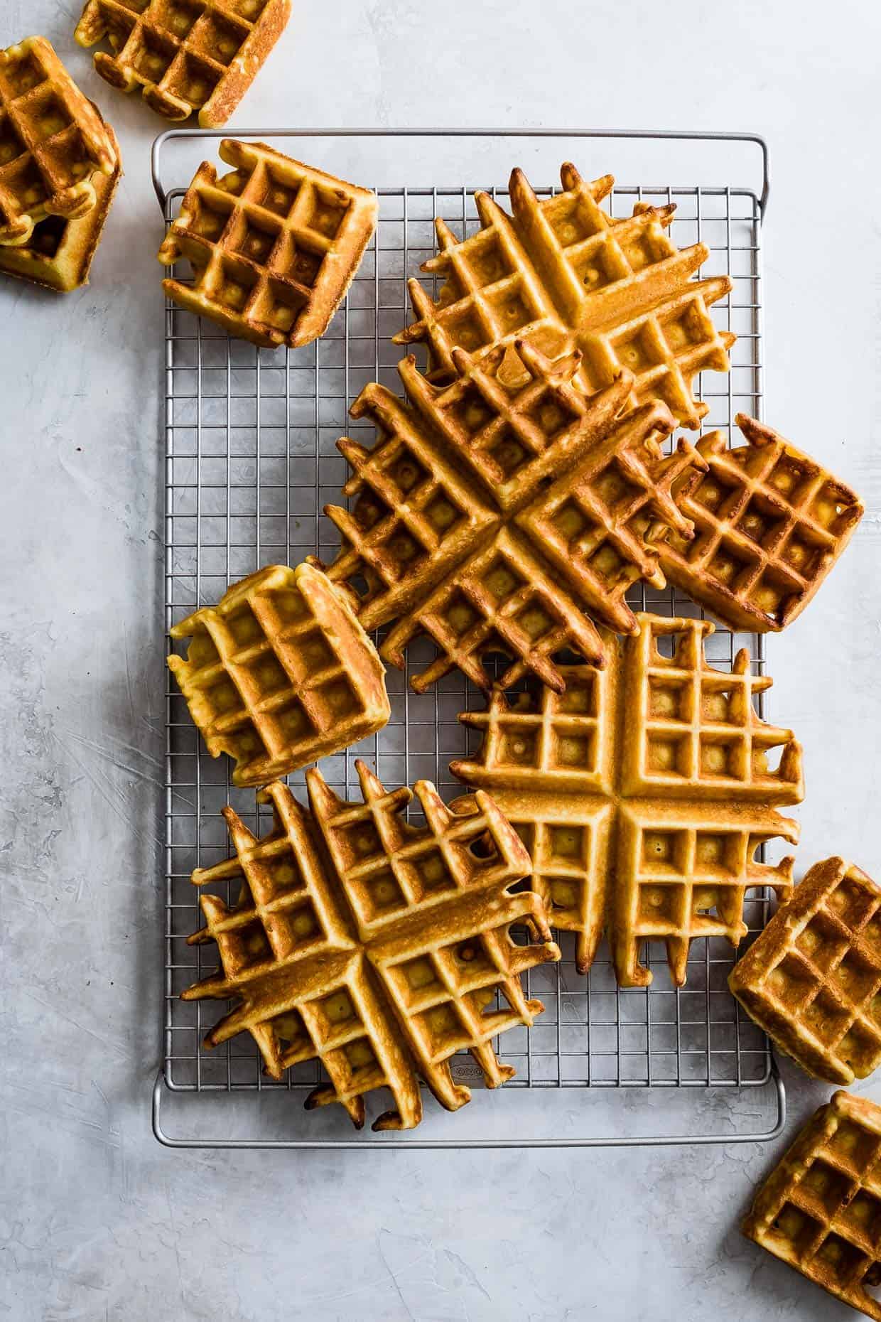 Savory Ghee Corn Flour Waffles