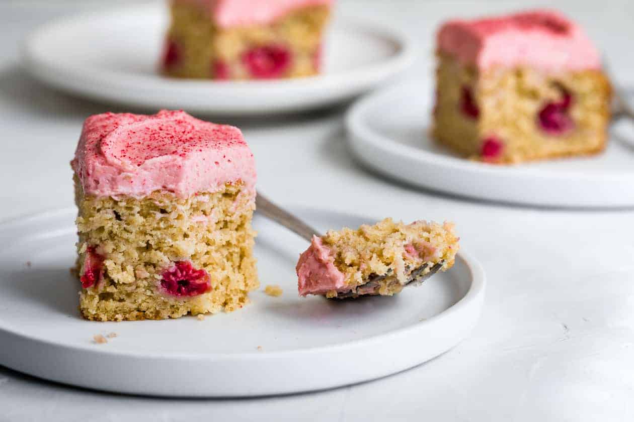 Gluten-Free Vanilla Raspberry Cake