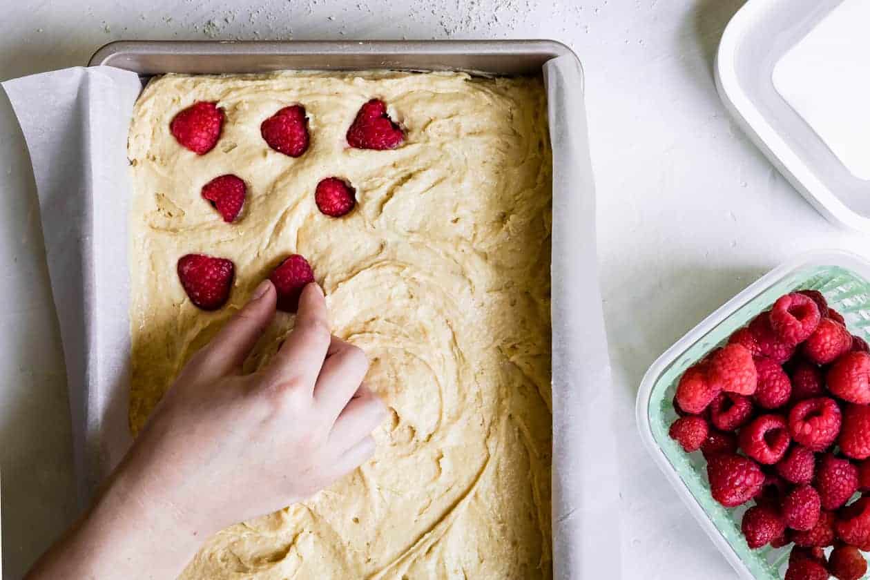 Gluten-Free Vanilla Raspberry Cake