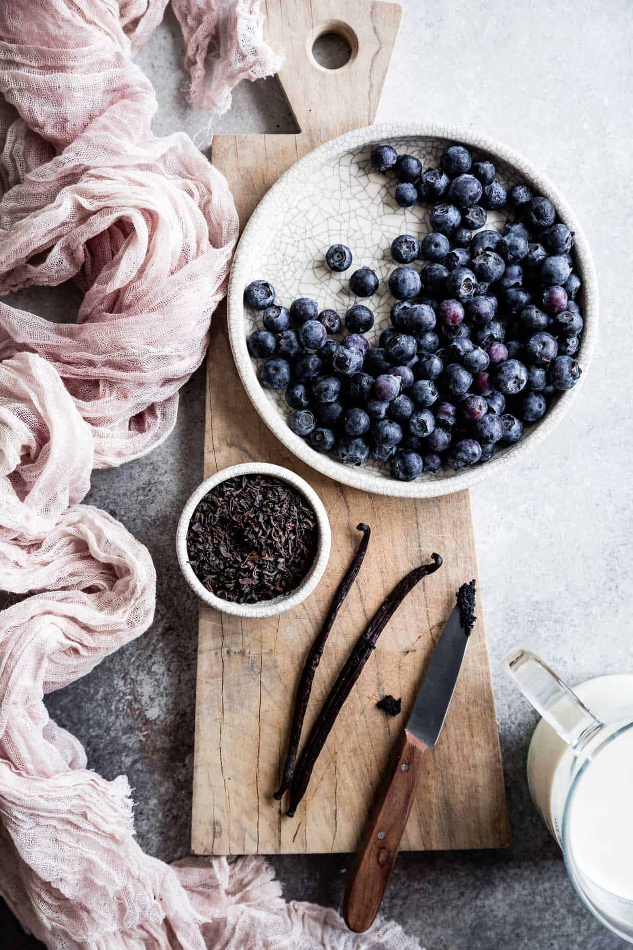 Blueberry London Fog Popsicles #popsicles #blueberry #londonfog #earlgrey #recipe