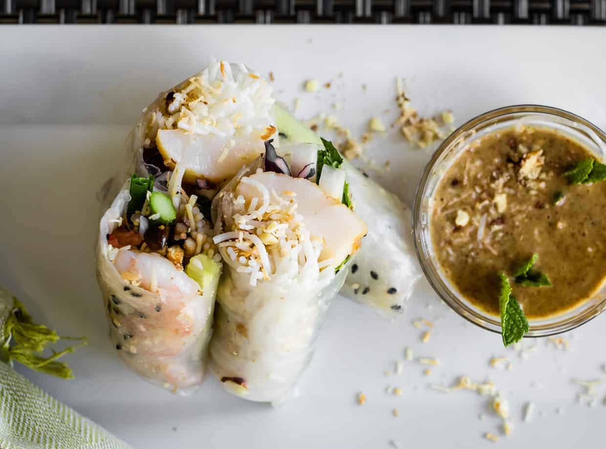 Safeway Open Nature Summer Rolls #summerrolls #recipe #almondbutter #safeway