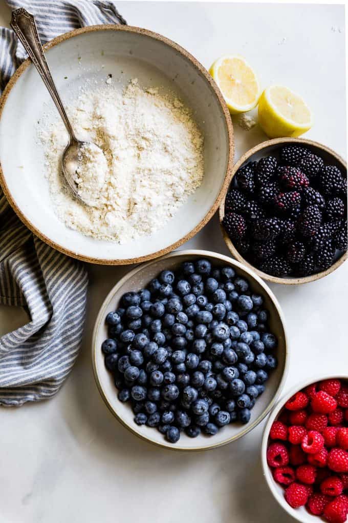 Triple Berry Pie Gluten-Free Cardamom Crust #pie #dessert #glutenfree #berry