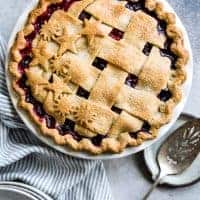 Triple Berry Pie Gluten-Free Cardamom Crust #pie #dessert #glutenfree #berry