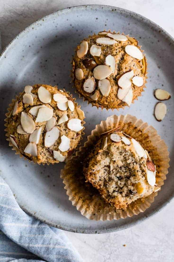 Poppy Seed Almond Flour Muffins with Peaches Snixy Kitchen