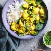 Vegan Coconut Curry with Coconut Rice