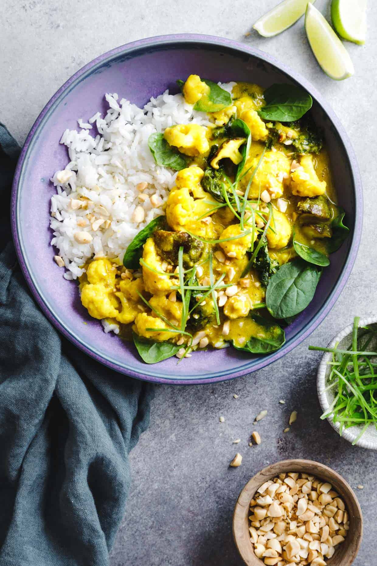 Vegan Coconut Curry with Coconut Rice