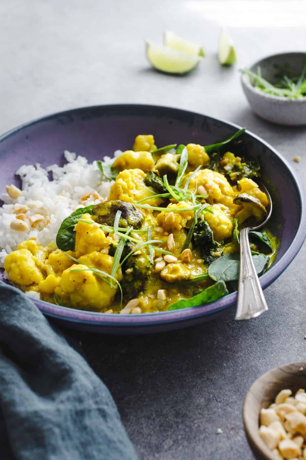 Vegan Coconut Curry with Rice