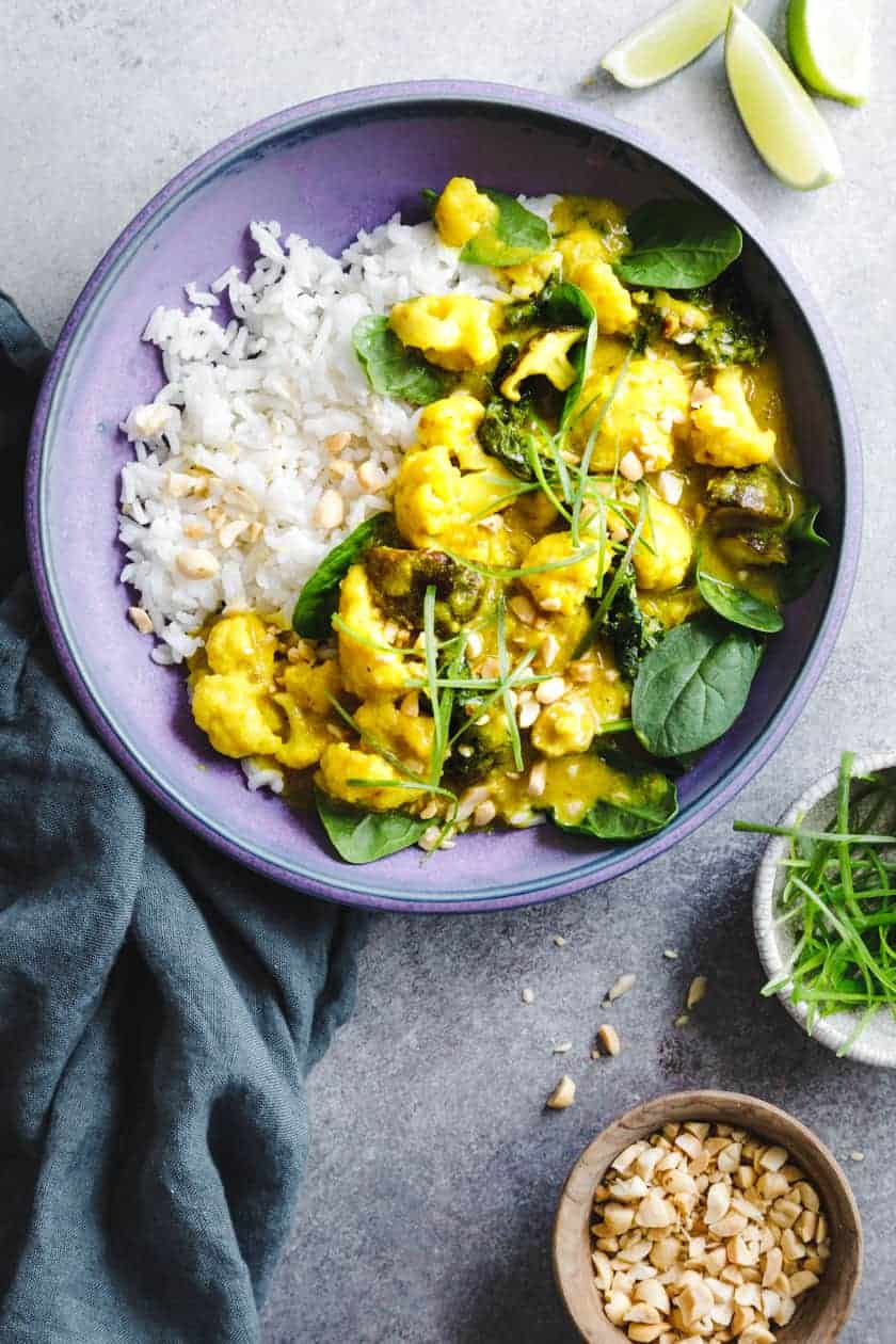 Vegan Coconut Curry with Coconut Rice