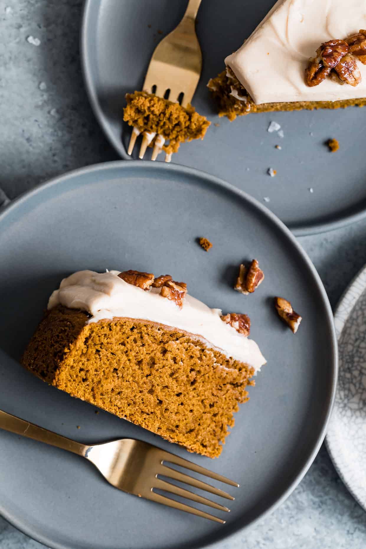 Gluten-Free Pumpkin Cake with Caramel Frosting