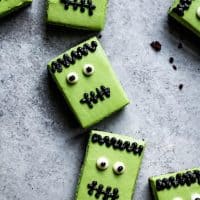 Gluten-free Matcha Cheesecake Frankenstein