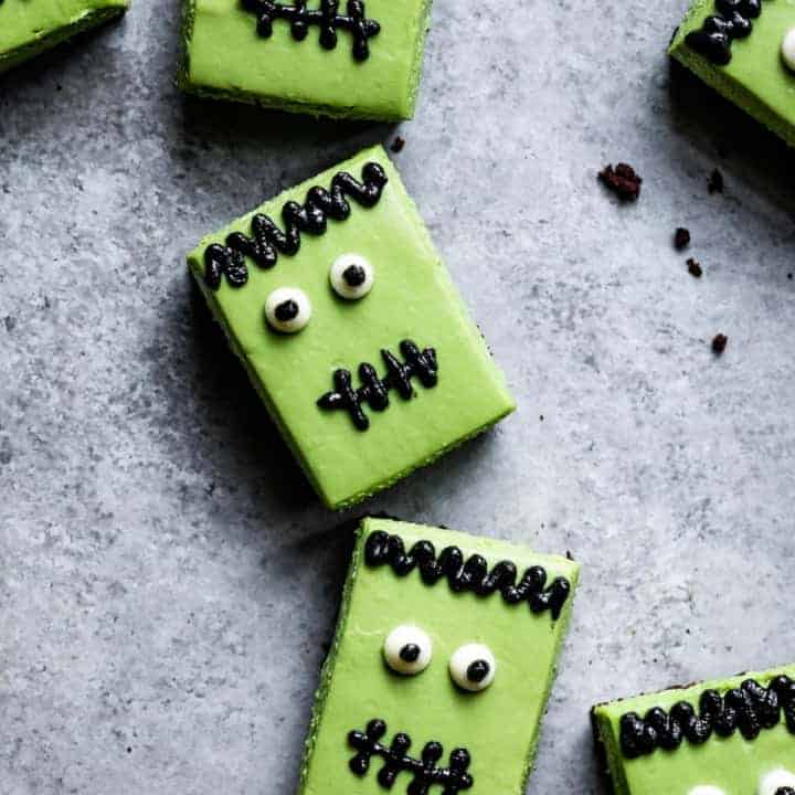 Gluten-free Matcha Cheesecake Frankenstein