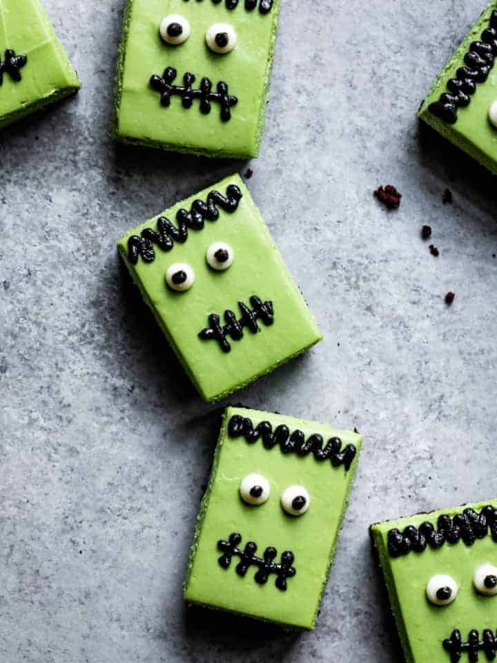 Gluten-free Matcha Cheesecake Frankenstein