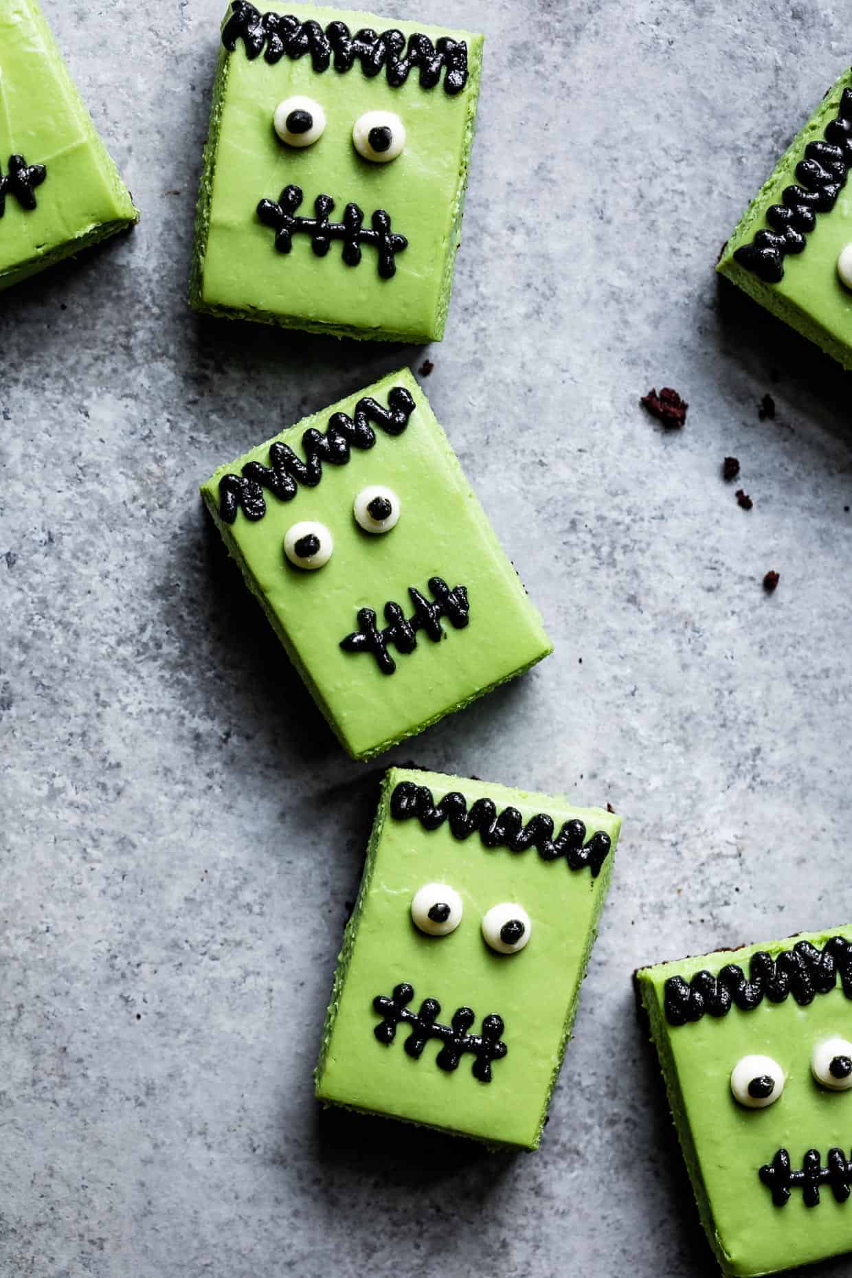 Gluten-free Matcha Cheesecake Frankenstein