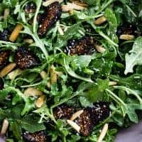 Five-Minute Arugula Fig Salad with Almonds