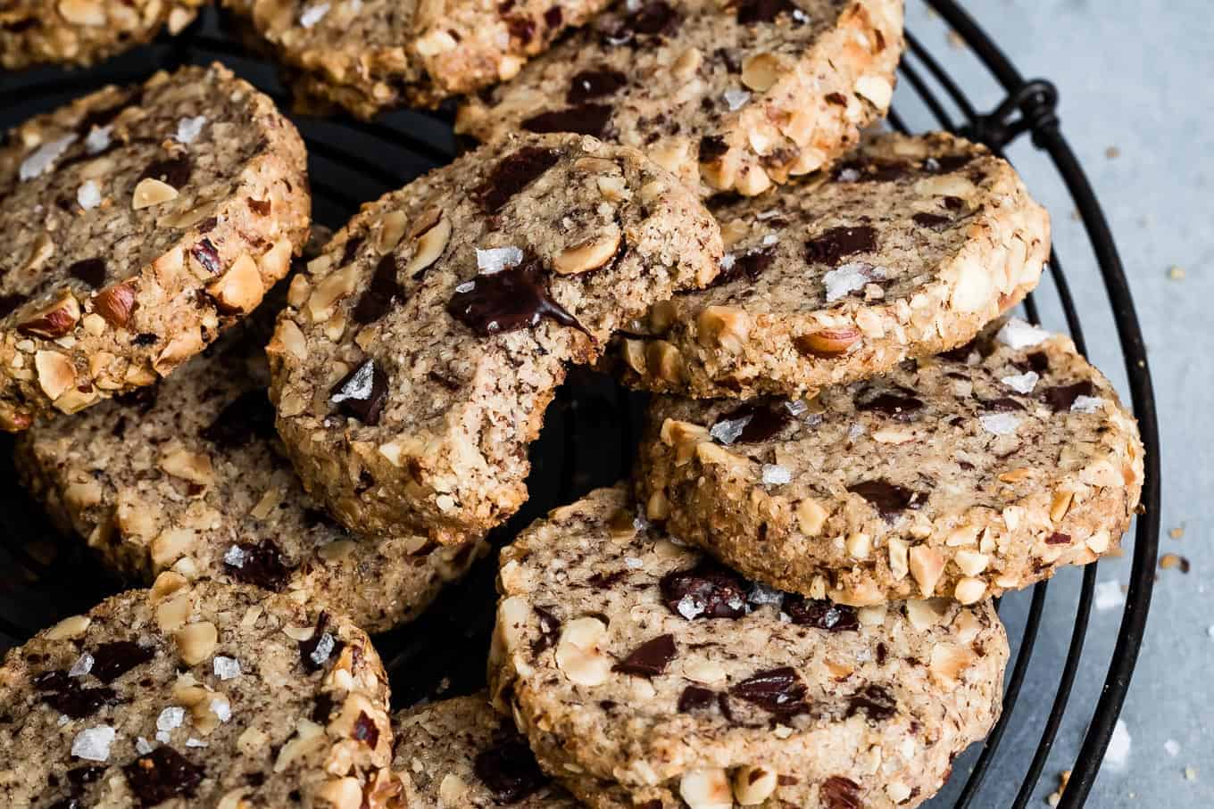 Gluten-Free Toasted Hazelnut and Chocolate Cookies