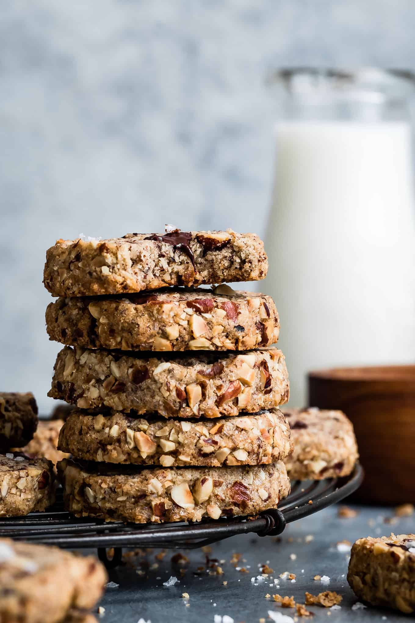 Slice and Bake Chocolate Hazelnut Cookies 