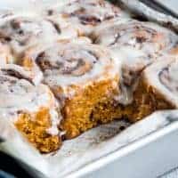 Gluten-Free Cinnamon Rolls with Pumpkin & Spice