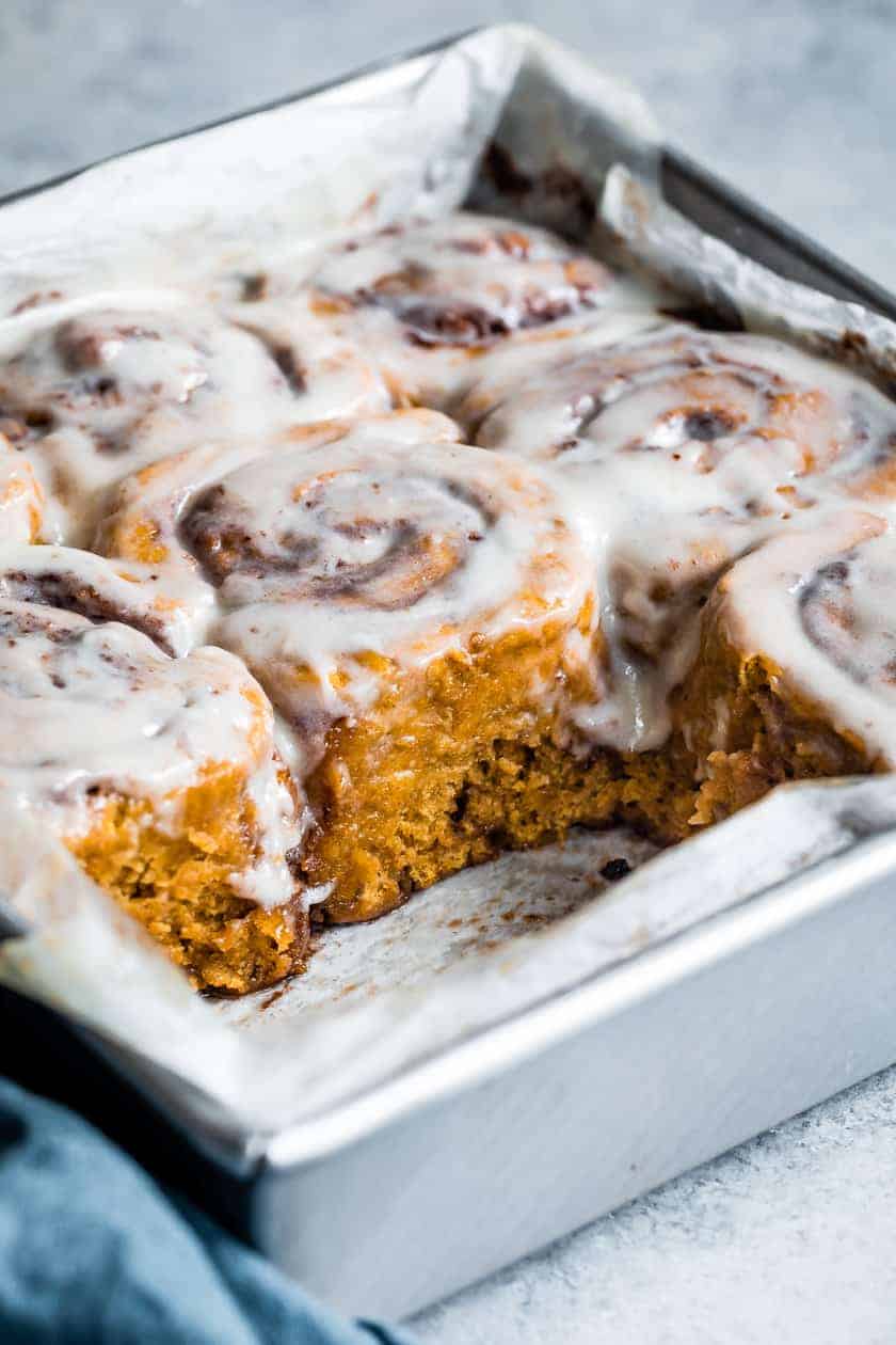 Gluten-Free Cinnamon Rolls with Pumpkin & Spice