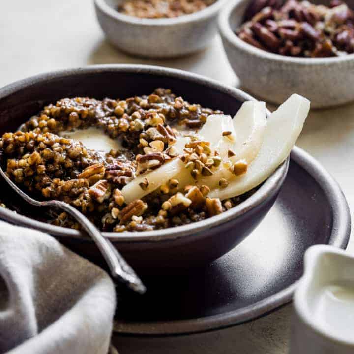 Gingerbread Spice Instant Pot Buckwheat Porridge