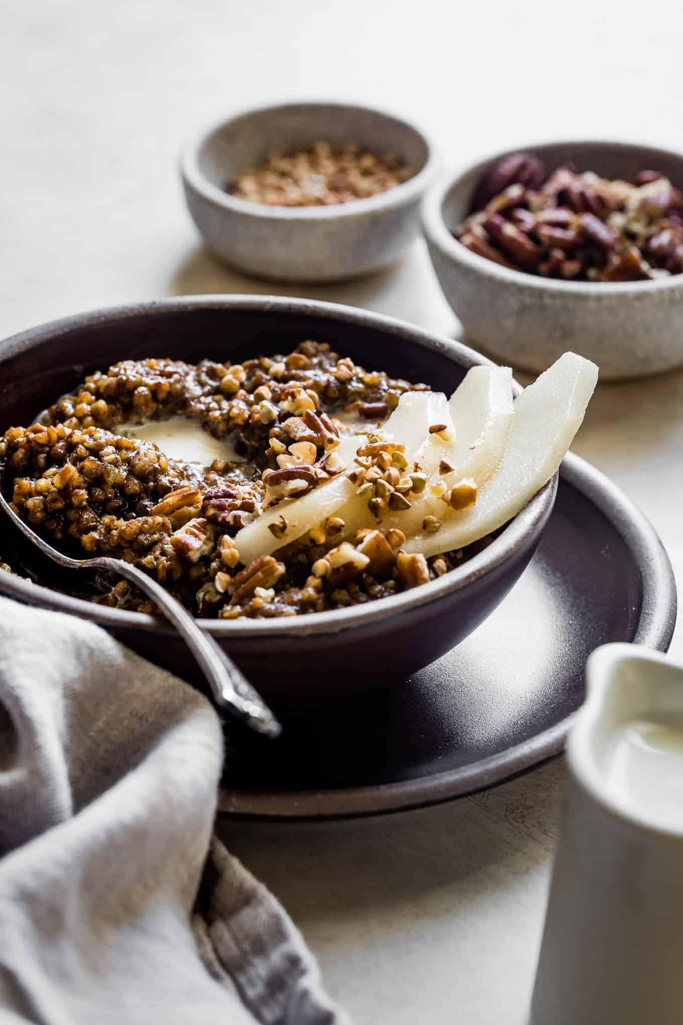 Gingerbread Spice Instant Pot Buckwheat Porridge