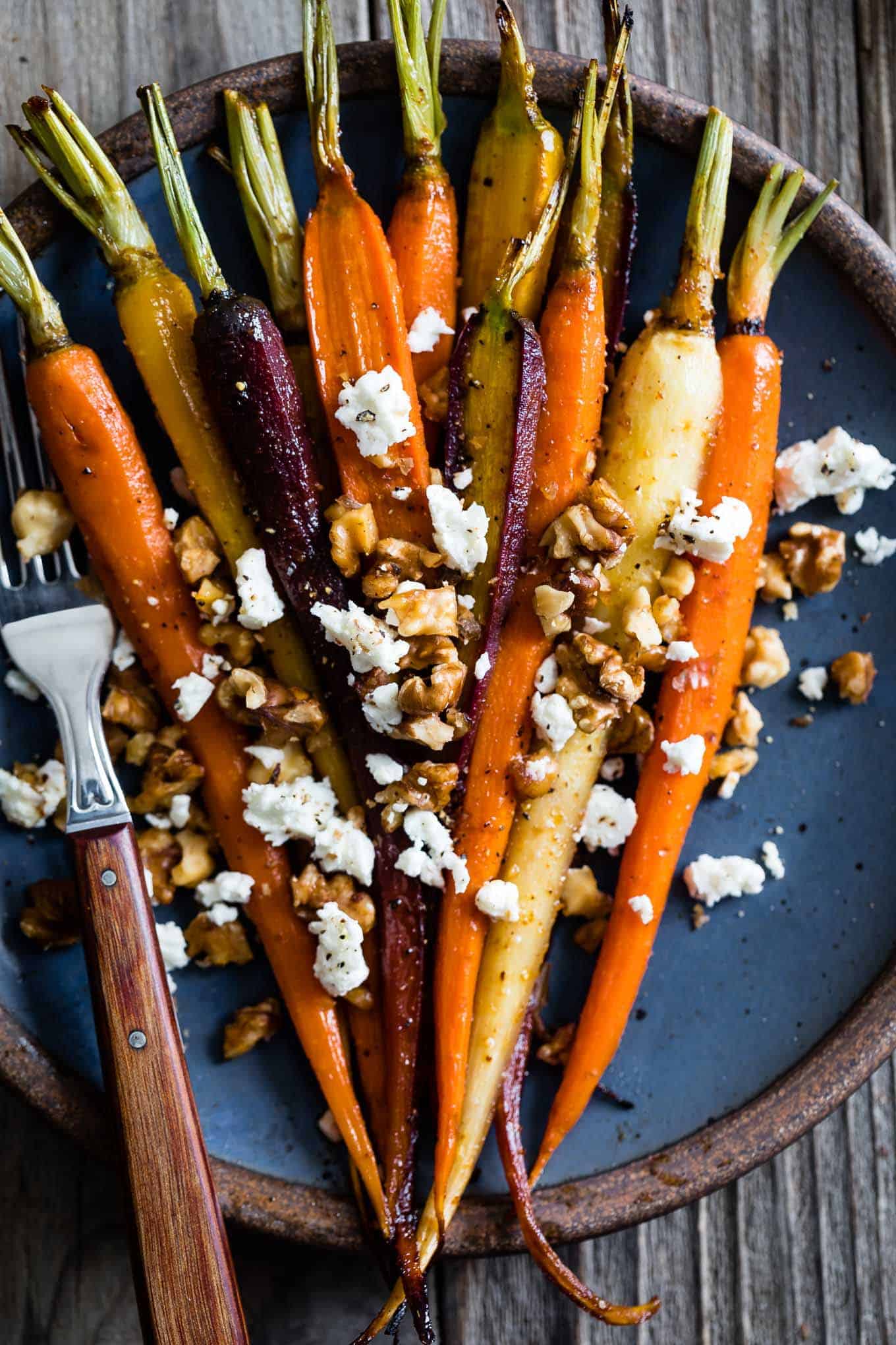 Maple Roasted Rainbow Carrots