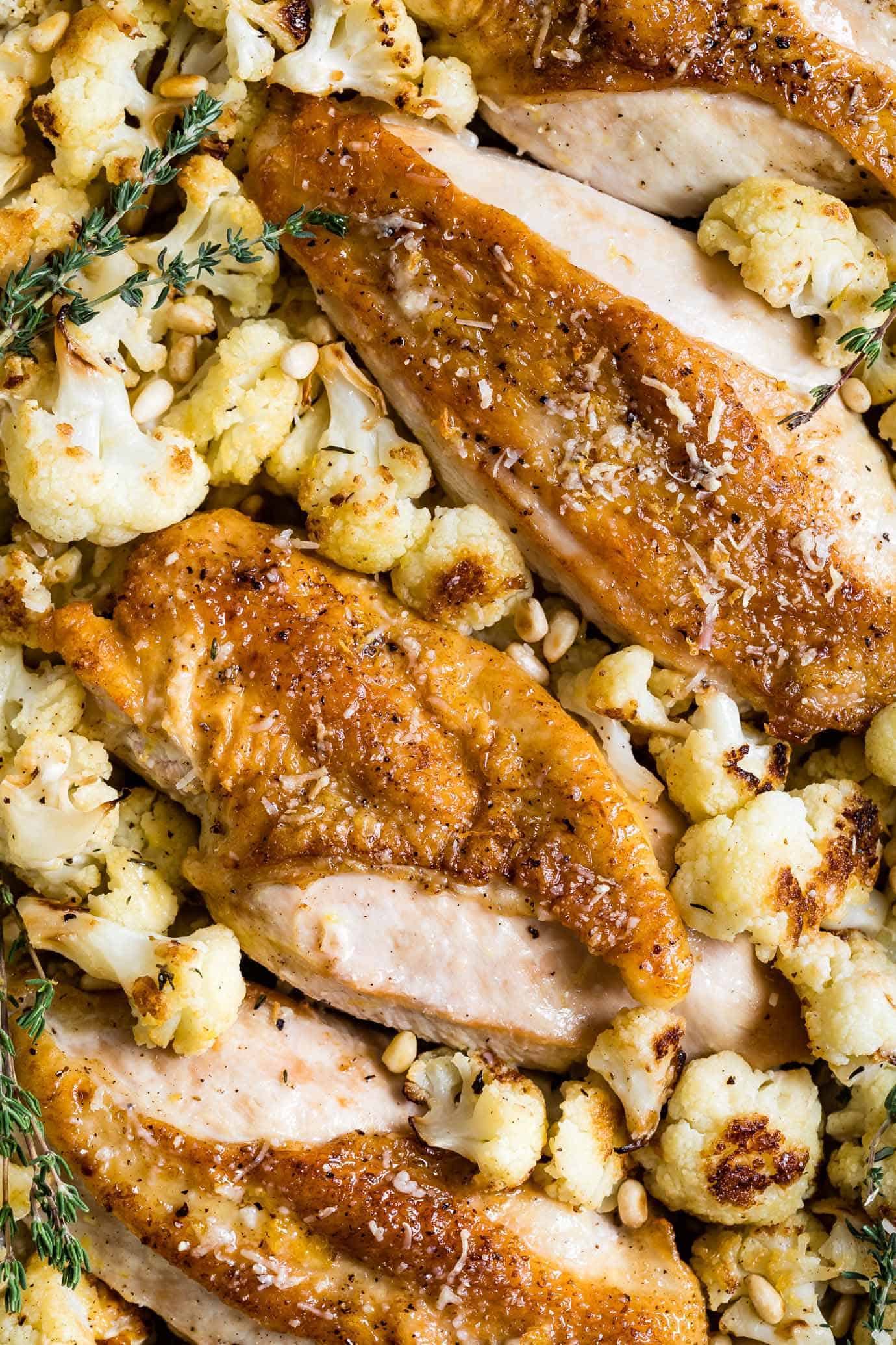 Chicken Cauliflower Sheet Pan Dinner