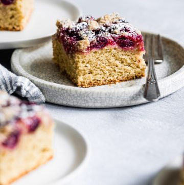 Cardamom Cranberry Gluten-Free Coffee Cake