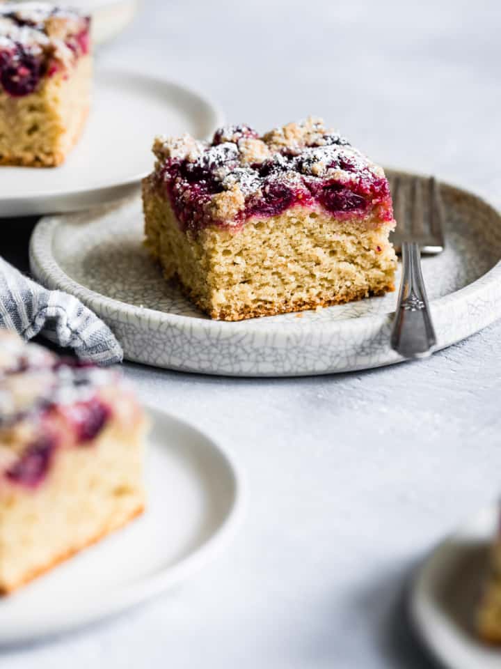 Cardamom Cranberry Gluten-Free Coffee Cake