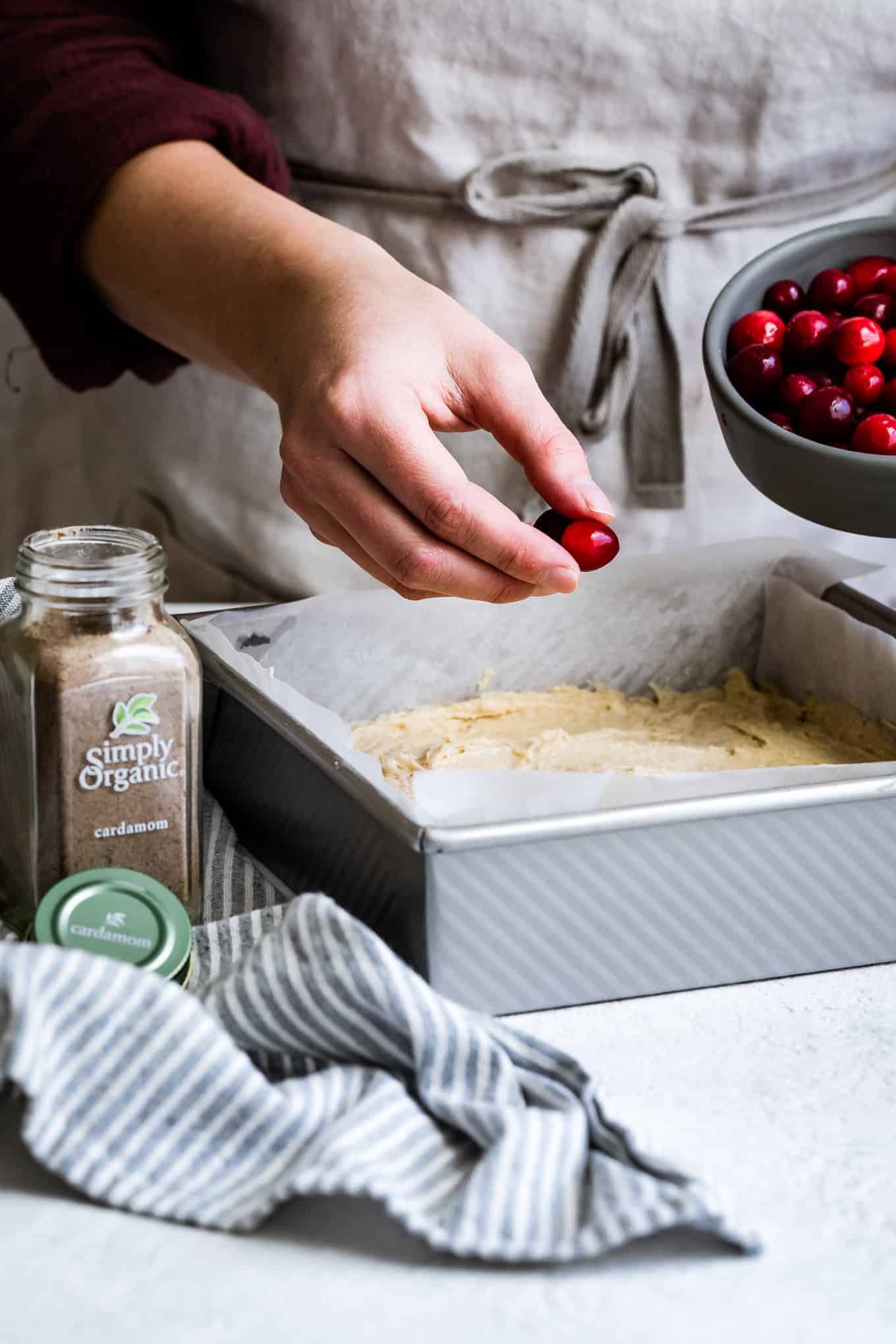 Cardamom Cranberry Christmas Cake