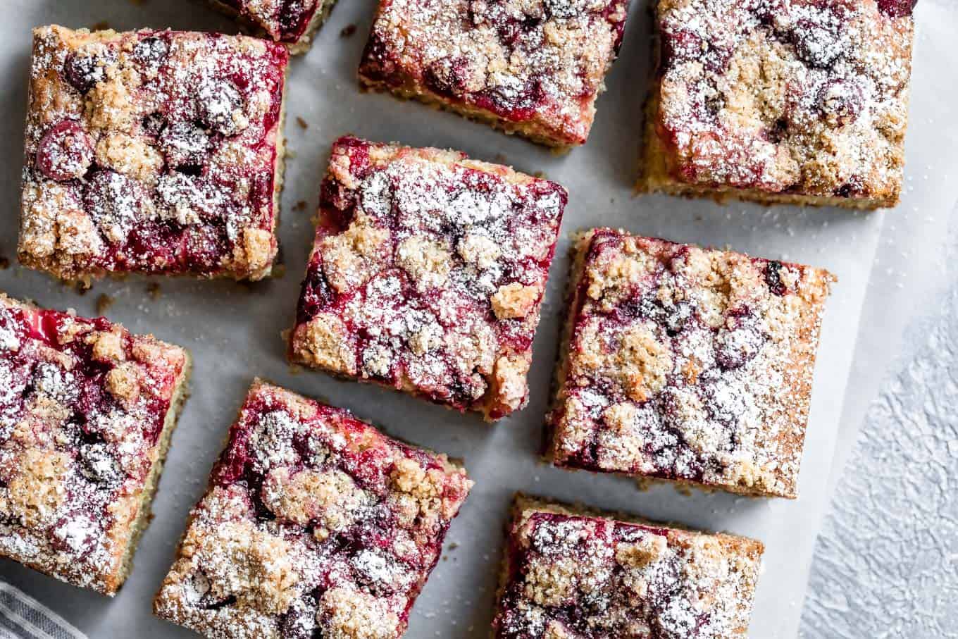 Cardamom Cranberry Gluten-Free Crumb Cake