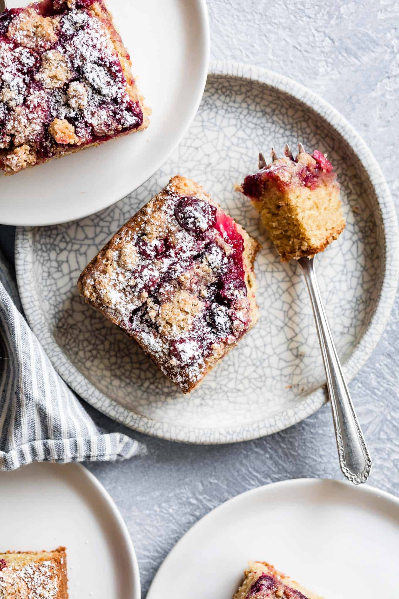 Cardamom Cranberry Gluten-Free Coffee Cake